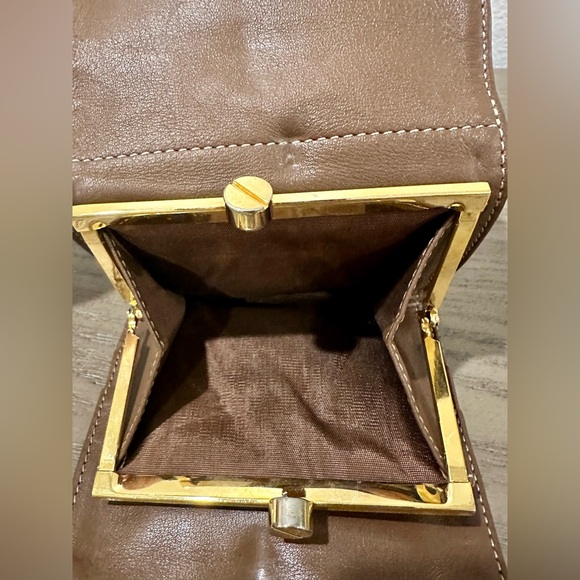 Borbonese Trifold Kiss Lock Wallet EUC - Picture 7 of 9